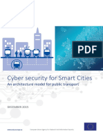 Cyber Security for Smart Cities - An Architecture Model for Public Transport