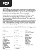 Letter To President Trump 8-18-17