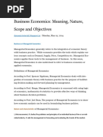 Download Business Economics Meaning Nature Scope and Objectives by Sahil Verma SN356636337 doc pdf