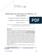 Estimaci On de Proyectos de Software, Un Caso Practico PDF