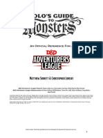 Volos Guide To Monsters A D&D Adventurers League Reference (5e) (10295414)