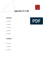 Agenda Segundo Semestre