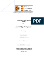 Download android summer training report by anshul patel SN356642164 doc pdf