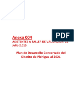 Anexo 004 Asistentes Validacion PDC Pichigua