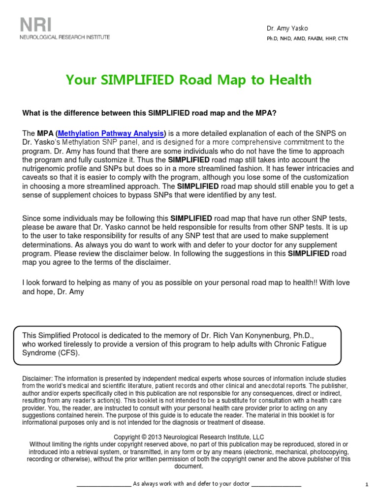 Simplified Protocol | PDF | Vitamin B12 | Dna Methylation