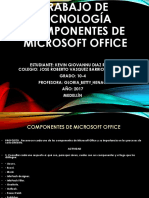 Trabajo de Tecnologia Componentes de Microsoft Office MF