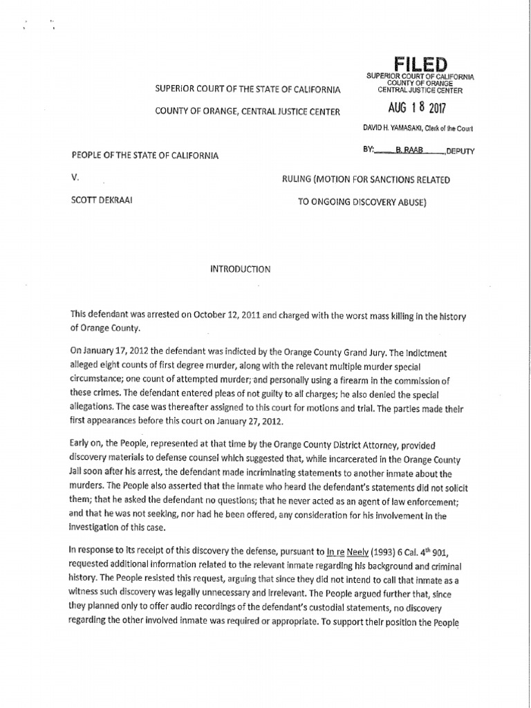 Superior Court Ruling August 18, 2017 | PDF