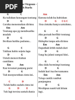 Kunci Chord Gitar Virgoun Surat Cinta Untuk Starla