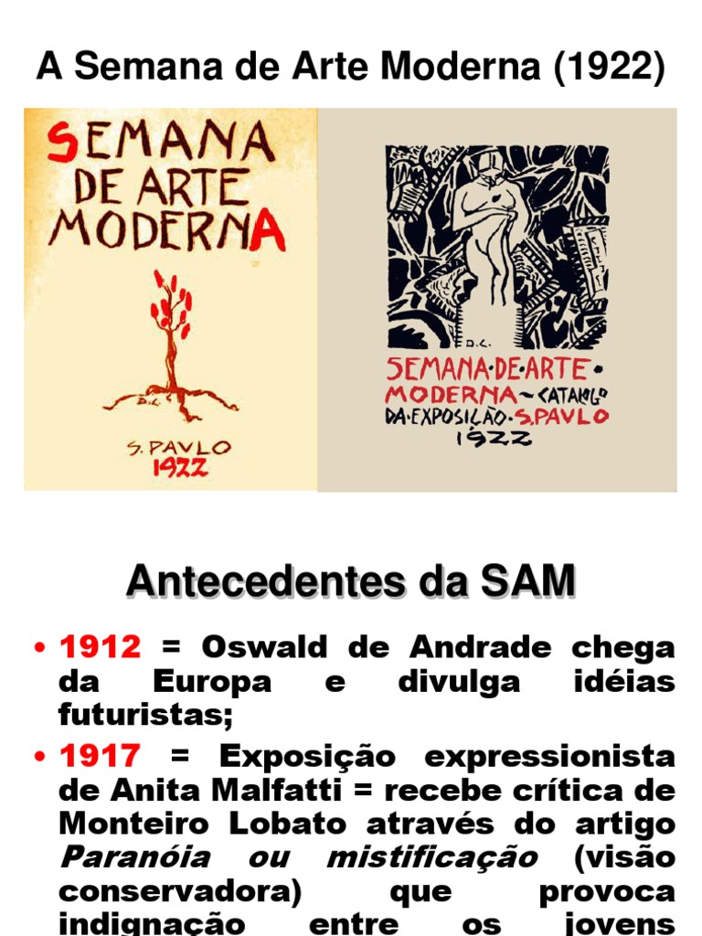 A Semana de Arte Moderna (1922) PDF Modernismo Artes (Geral)