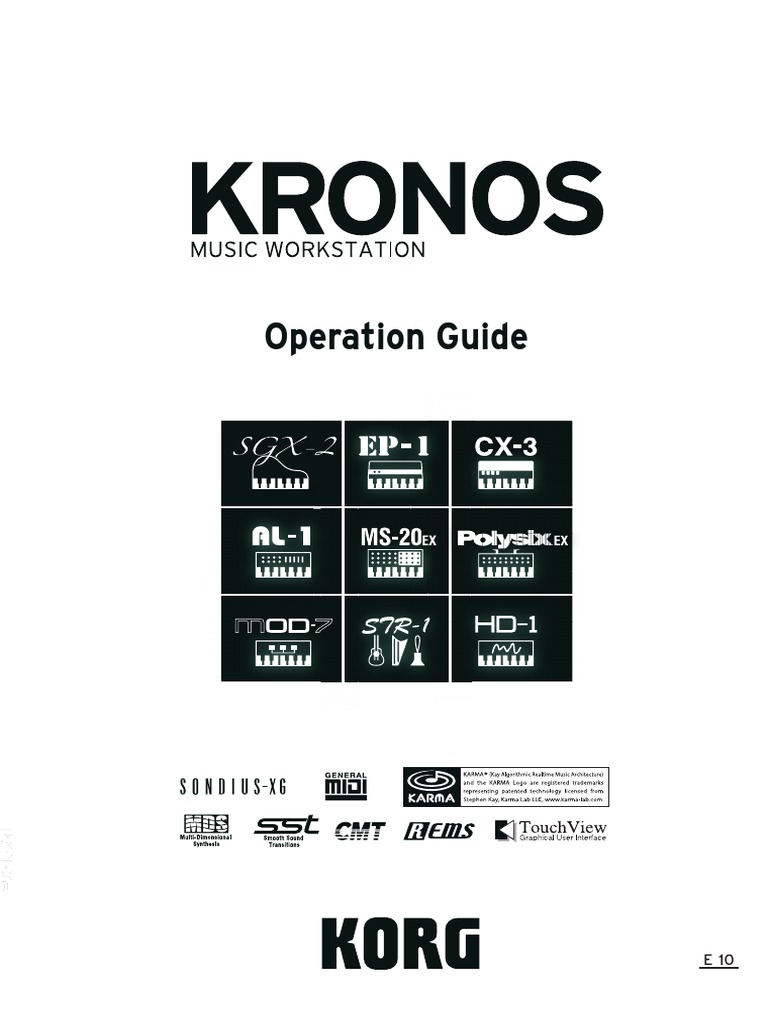 Kronos Manual | PDF | Audio Electronics | Electronics