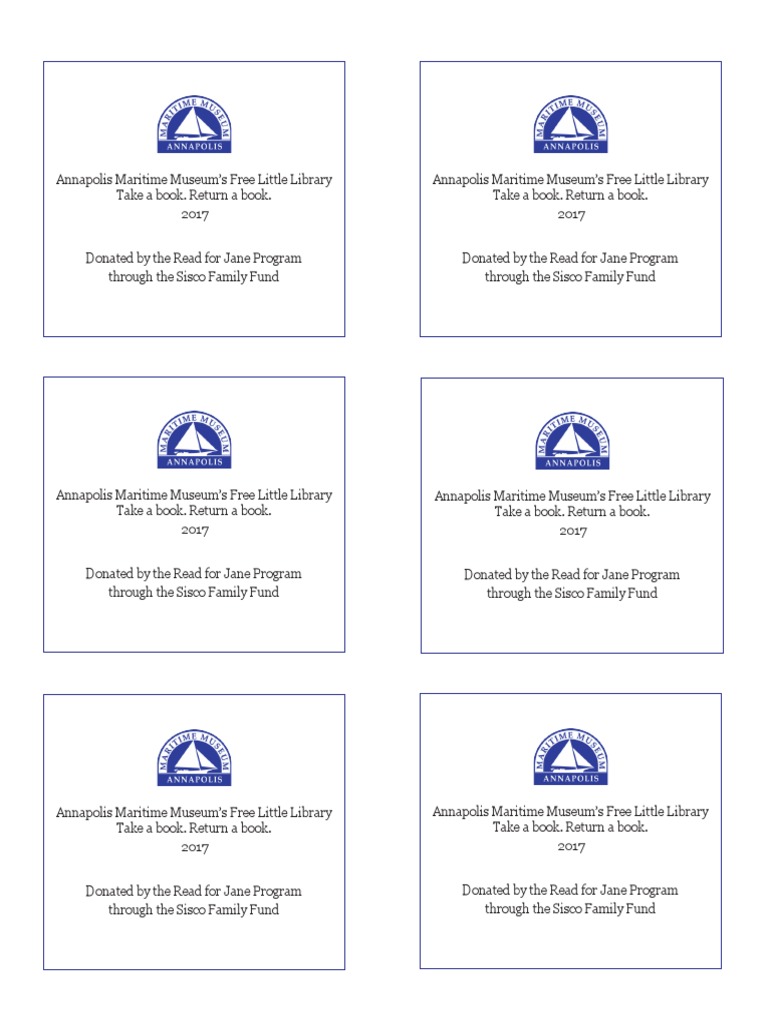 Free Little Library Printable | PDF
