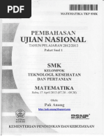 Pembahasan Soal UN Matematika SMK TKP 2013 Paket 1 PDF