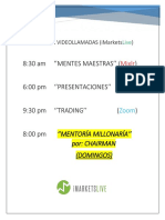 Horarios Presentaciones Iml