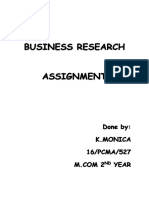 Business Research Assignment