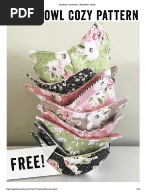 Soup Bowl Cozy Pattern