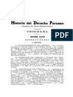 Dialnet ProgramaDelCursoDeHistoriaDelDerechoPeruano 5614610 PDF