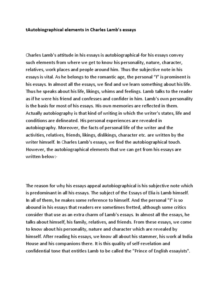 AUTOBIOGRAPHICAL ELEMENTS visual data 3