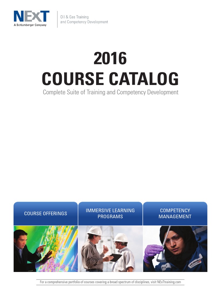Oil and Gas Training Courses Catalog 2016 | PDF | Petroleum Reservoir ...