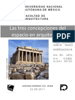 Las Tres Concepciones Del Espacio PDF