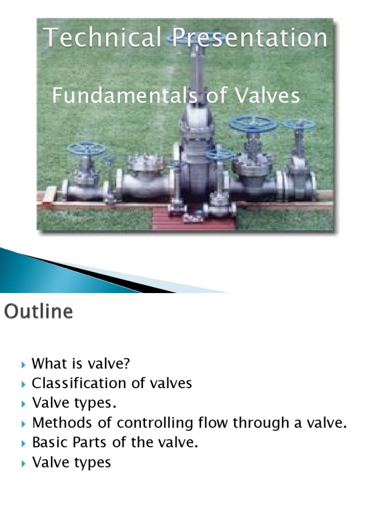 Classification and Types of Valves | PDF | Valve | Leak
