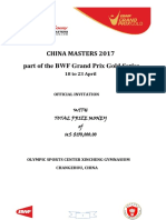 BONNY China Masters 2017 - Updated Prospectus