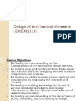 Design of Mechanical Elements