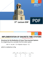 5 Lecture DSP: BITS Pilani
