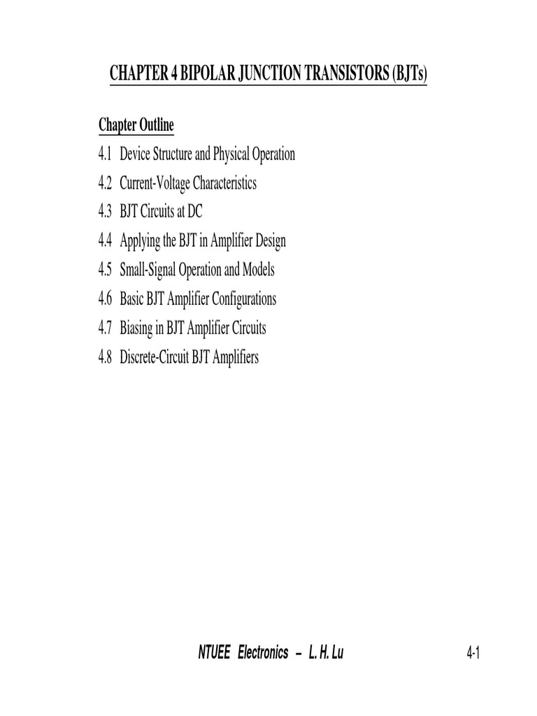 BJT Structure and Operation Basics | PDF | Bipolar Junction Transistor ...