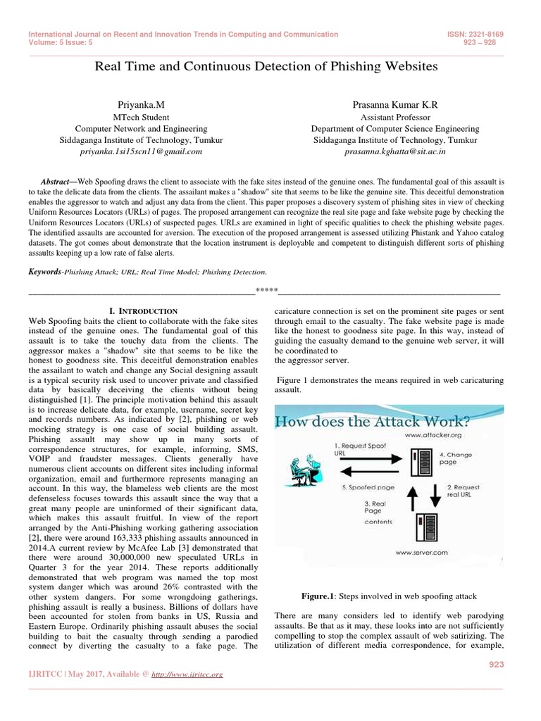 Real-Time Phishing Website Detection | PDF | Phishing | Web Page