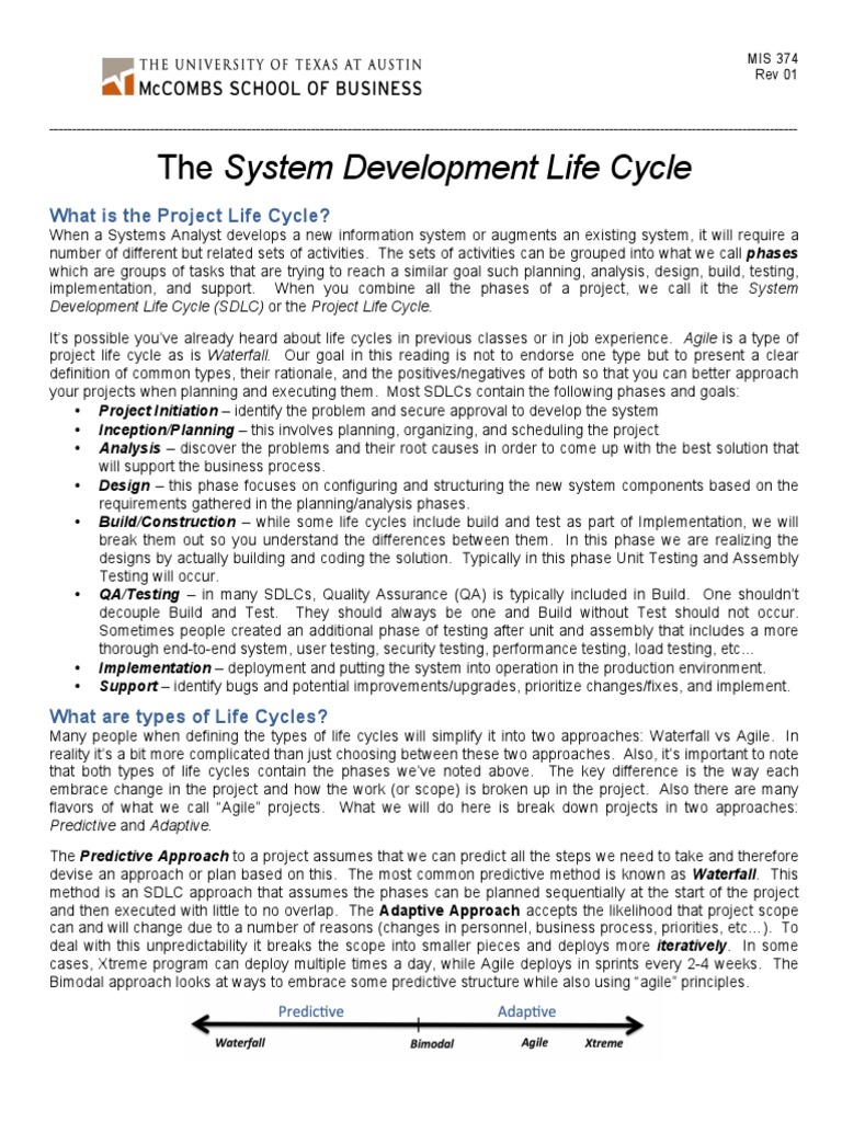 2 - SDLC - Adaptive and Predictive | PDF | Agile Software Development ...