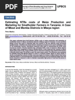Estimating NTBs costs of Maize Production and Marketing for Smallholder Farmers in Tanzania