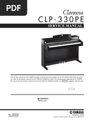 Yamaha CLP 330pe | PDF | Solder | Electrical Connector