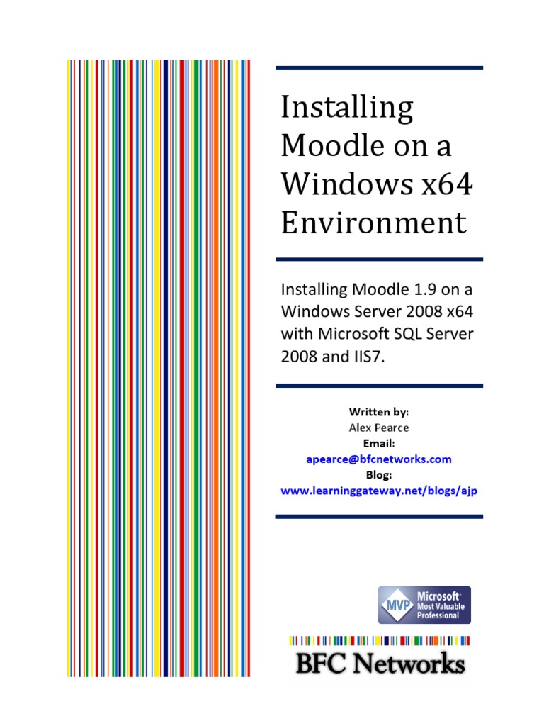 MOODLE INSTALLATION WINDOWS SERVER visual data 3