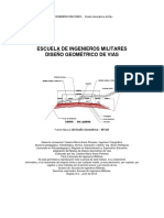 Diseño geométrico de vías militares