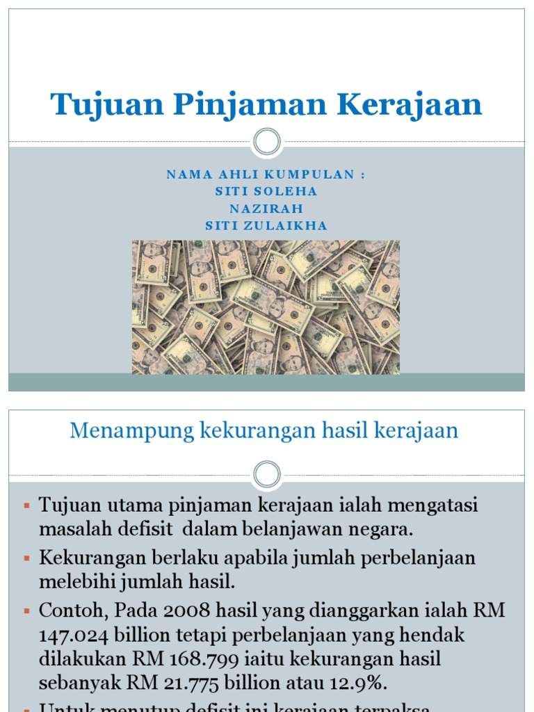 Tujuan Pinjaman Kerajaan Pdf