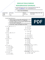 Soal Kalkulus Diferensial 