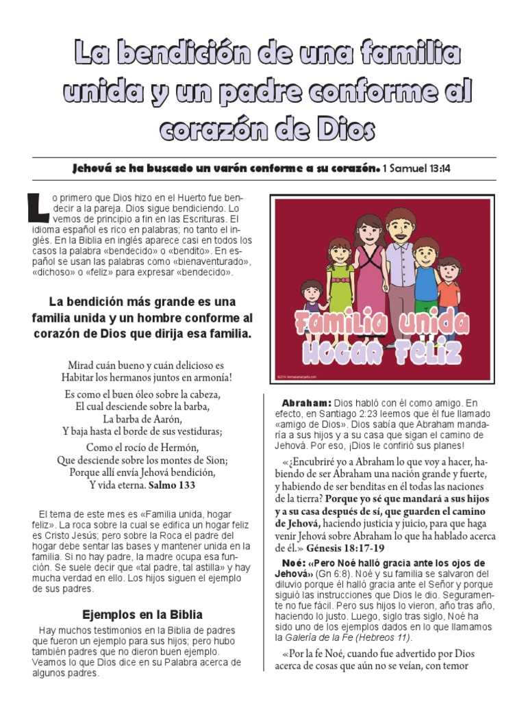 La Bendicion De Una Familia Unida Noe Moises