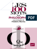 Les 100 Mots de La Philosophie Worms Frederic PDF