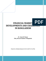 Financial Market Developments and Challenges in Bangladesh