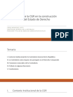 El Rol de La CGR en La Construcción Del Estado de Derecho