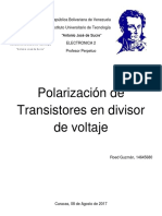 Polarizacion Por Divisor de Voltaje