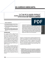 La Ley de La Comida Chatarra Analisis Ac PDF