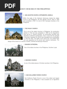 10 Oldest Churches in The Philippines