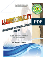 Front Page - Learning Disability