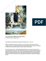 The Humility of Blessed Virgin Mary