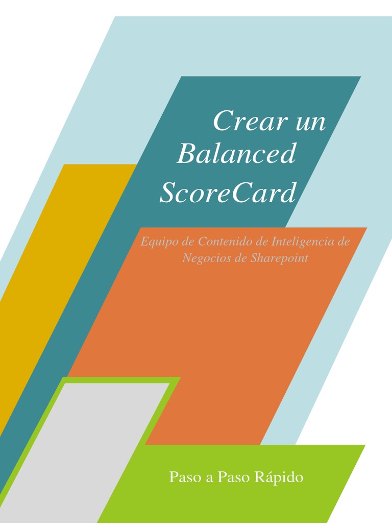 Crear un Balanced Scorecard en SharePoint | PDF | Indicador de ...