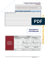 SSOpr0004 - Reporte y Análisis de Incidentes - v01 PDF