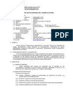 Silabo Cimentaciones 2017 I Objetivos PDF