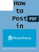 How To Post in Wordpress