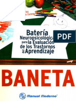 Batería Neuropsicológica en Dificultad de Aprendizaje PDF